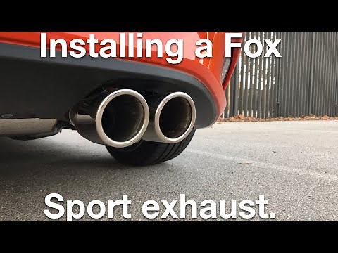 Installing a Fox exhaust on a Mazda mx5 nd