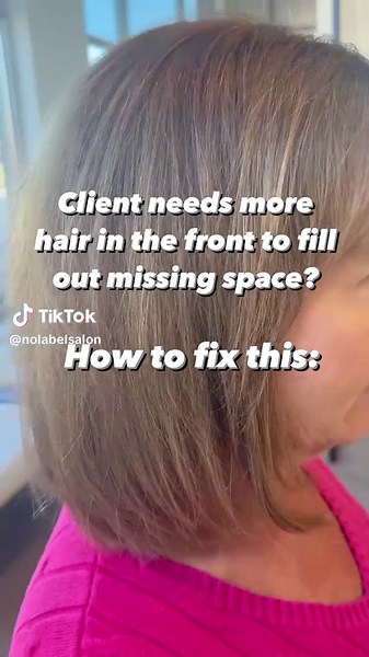 Do you have a client that wears bangs but needs more hair in the front? Tape ins are a great way to create a fuller look when clients are committed to a certain hairstyle but missing hair in certain areas! 🙌😍 #hairtok #hairtiktok #hairstylists #hairstylist #hairsalon #salon #indyhair #indianapolishair #carmelhair #zionsvillehair #hairstyle #hairstyles #haircut #hairinspo #hairideas #hairtransformation #hairstyling #haircolor #salonhumor #relatablehairstylist #trending #trendinghair #hairinspo 