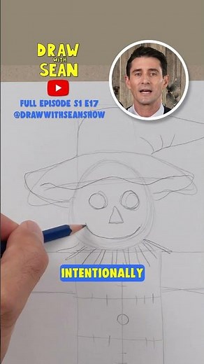 Help your Child Draw a Scarecrow! | EASY Art for Kids!