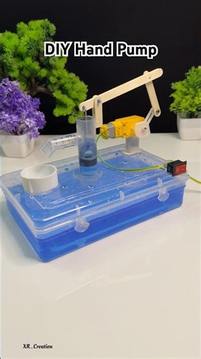 Diy Hand Water Pump with Dcmotor | Amazing Invention #youtubeshorts #experiment #tech #motor #toys
