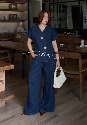 Minji Denim Set Outfit Ideas | Casual Inspo Outfit