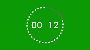 Download 15 second animation from 15 to 0 seconds. Modern flat design with animation on dark background. 4K. for free