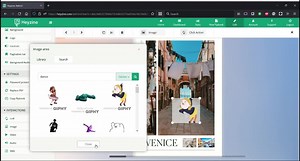 You can now easily find and add gifs or stickers to your heyzine flipbooks directly from the editor. Shout out to GIPHY for their huge and awesome gif library! | Heyzine