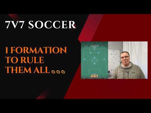 7v7 Soccer - 1 Formation to Rule Them All... Revisiting 7v7 Soccer from the beginning!