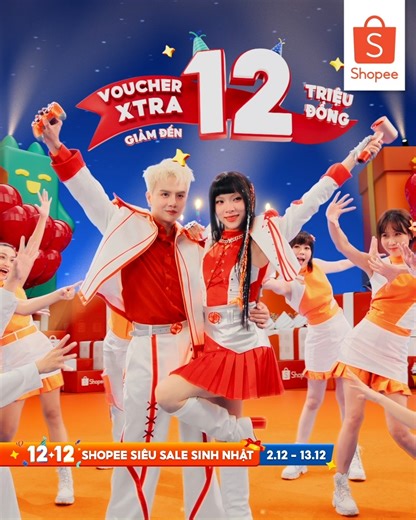 12.12 SHOPEE SIÊU SALE SINH NHẬT 🎉🎉🎉 (Vô vàn ưu đãi từ 2.12 - 12.12) 🔥 Voucher Xtra Giảm Tới 12 Triệu Đồng ✨ Triệu Phú Voucher đến 20% (**) 🎁 Đơn nào cũng Freeship 0Đ Toàn Quốc(*) *Chi tiết chương trình (bao gồm các trường hợp loại trừ) xem tại trang Miễn Phí Vận Chuyển trên Ứng dụng Shopee **Chỉ dành cho khách hàng đã mua gói SPVIP **Xem thêm Điều Khoản & Điều Kiện ShopeeVIP tại mục "Tôi" trên ứng dụng Shopee Nhanh tay chốt đơn Shopee 12.12 liền để nhận ngay ưu đãi hấp dẫn nha Lướt Shopee 