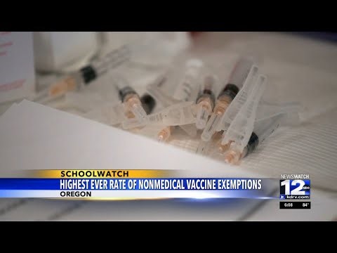 Oregon sees highest ever rates of nonmedical vaccine exemptions