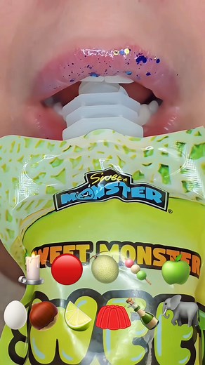 ASMR Satisfying Eating Emoji Food Challenge Dango Wax Candy Tanghulu Part 2 | Satisfying Lips