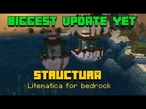 Structura's Biggest Update Ever!!! Litematica for bedrock