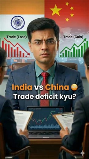 India–China Trade Me Loss Kyu Hota Hai? 🤔📉🔥 | Trade Deficit Explained#India #China #TradeDeficit