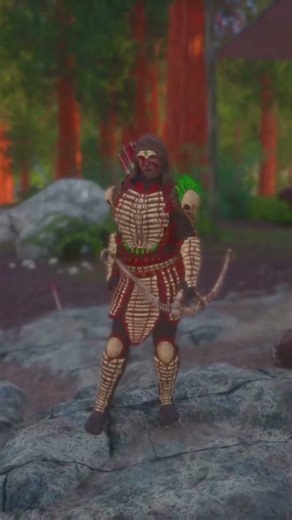 Bosmer studded armor#skyrim #elderscrolls