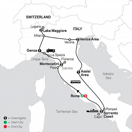 Italy's Best - Cosmos (14 Days From Rome to Rome)