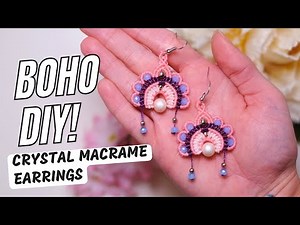 DIY Boho Macrame Earrings with Beads | Ethno-Inspired Style