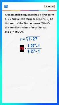 Only 1 in 10 Students Solve This Geometric Sequence Problem on the First Try! | IB Math Challenge