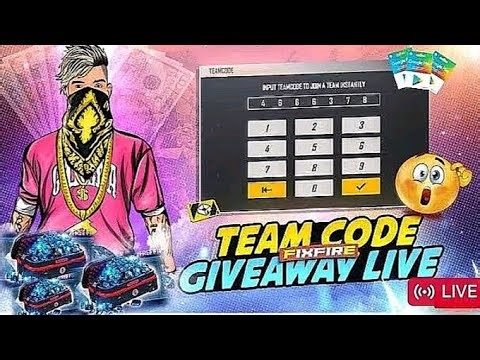 TEAM CODE GIVEAWAY 😍 700 subscribers done || live #freefire #shorts #highlights