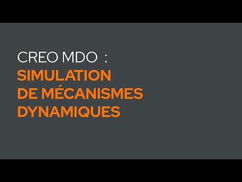 Simulation de mécanismes dynamiques avec PTC Creo MDO