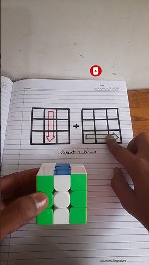 How to solve 3x3 rubik's cube beginner best trick #shorts #viral #shortvideo
