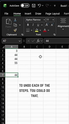 Excel Tip for Beginners: Undo Anything You Mess Up (And Redo!)