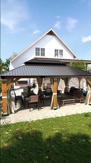 The Ultimate Multi-Functional Hardtop Gazebo Tour! 🌿🏡 (Backyard Ideas)