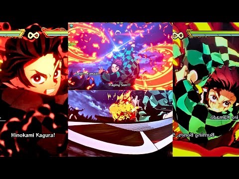 Kamado Tanjiro Hinokami Kagura All Ultimate Attacks - Demon Slayer Hinokami Choricles 2 #demonslayer