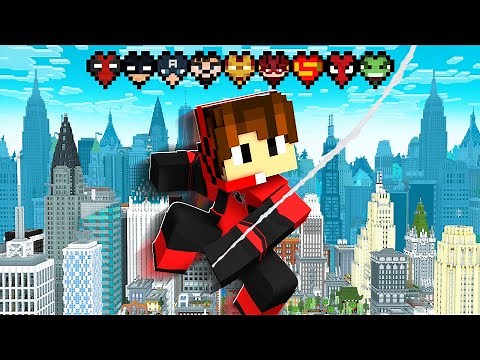 Minecraft, But I Can Gain SUPERHERO Hearts