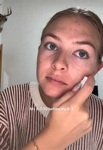 🪞🎀💄✨ #minivlog #grwm #illinois #morningroutine #work | morning routine