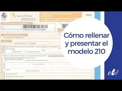 🖊 Cómo rellenar y presentar el modelo 210 por internet