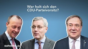 Annegret Kramp-Karrenbauer hatte am Rosenmontag angekündigt, dass sich mögliche Kandidaten für den CDU-Vorsitz noch in dieser Woche erklären wollen. Jetzt steht fest, wer ins Rennen geht. Mehr Informationen: https://phoenix.de/s/Ag | PHOENIX