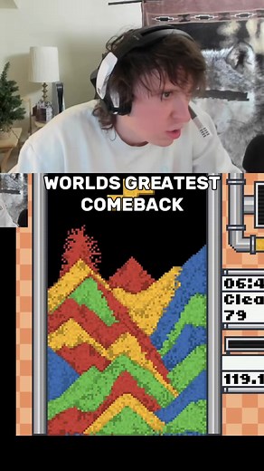 SURVIVING AFTER BEING ONE BLOCK AWAY FROM LOSING #gaming #reaction #tetris #sandtrix | Chuckle Corner