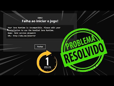 Erro Minecraft versão 1.17 Java Runtime é incompatível [RESOLVIDO] atualizado 2021