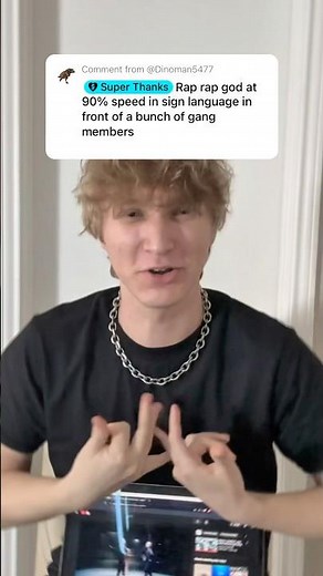 Rapping Rap God In Sign Language (In the hood)