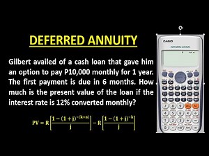 PRESENT VALUE OF DEFERRED ANNUITY