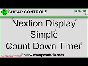 209 Simple Nextion Countdown timer relay control with feedback