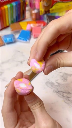 🍬🍭 Clay shaped like candy🌈#slime #explore #clay #creativeclayideas #artist #artist #shorts