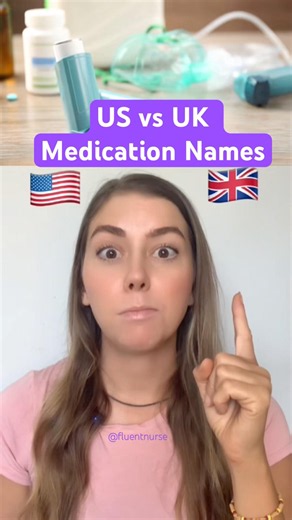 US vs UK Medication Names • Same Drug, Different Country 🇺🇸🇬🇧 • Medical English #learnenglish