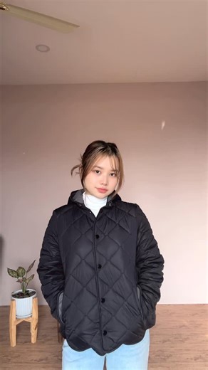 Classy curves on Instagram: "Quilted vibes only.🩷 #quiltedjacket #winterfit #classycurves"