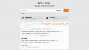 NEW: Use cases in Content Explorer 📝 Simply: - Type in a topic - Go to the Use cases tab - Select a use case - Discover endless content ideas 🤯 | Ahrefs