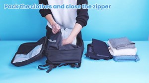 MATEIN Vacuum Seal Backpack Travel, Waterproof Carry on Backpack with Vacuum Compression for Airplanes, TSA Personal Item Travel Bag Fits 17 inch Laptop, Large Airline Approved Luggage Suitcase, Black