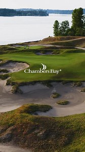 4K views · 52 reactions | The first of the short holes requires a mid-iron for most players. A large swale off the back collects balls struck with too much ompf and a kick slope to the right can give players a fortunate bounce towards the green. How are you playing this hole to this pin? #ChambersBayGolf | Chambers Bay | Facebook