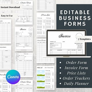 Notary Business Form Bundle: Canva Templates, Order Forms, Trackers (digital Download) - Etsy