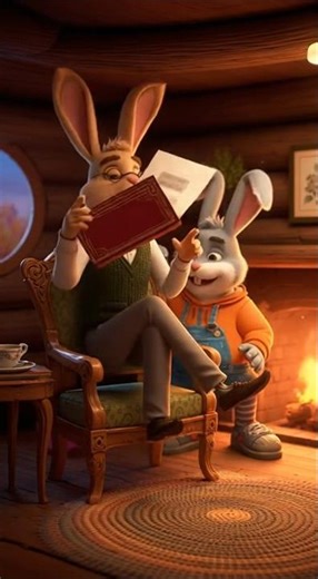 Rabbits Clash Comedy#FunnyRabbits #CartoonComedy #AIAnimation #CuteAnimals #ComedyShorts