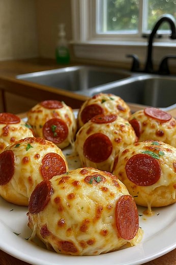 🍕Pepperoni Pizza Bombs These cheesy, golden Pepperoni Pizza Bombs from deesviral are the ultimate snack — gooey mozzarella, savory pepperoni, and buttery garlic seasoning all wrapped in fluffy dough. Ingredients ⭐️• 2 tbsp melted butter ⭐️• 1 tsp garlic powder ⭐️• 1 tsp Italian seasoning ⭐️• 1 can (8 oz) refrigerated biscuit dough ⭐️• 3/4 cup shredded mozzarella cheese ⭐️• 1/2 cup mini pepperoni slices 💕Reacipe in First Coʍmеոτ | Healthy Girl Era