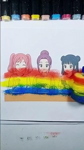 HUNTR/X Members WOW Color Dress Painting Technique 😍✨ #art #satisfying #painting #kpopdemonhunter