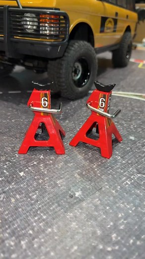 These 1/10 scale jack stands are the real deal ️ Full metal, fully functional, and perfect for your scale garage setup.  Or get creative and strap them to the roof rack of your crawler for that ultimate overland vibe. Awesome detail you don’t want to miss!  https://www.standardan.com/products/rc-car-scale-jack-stands | Standardan | Facebook