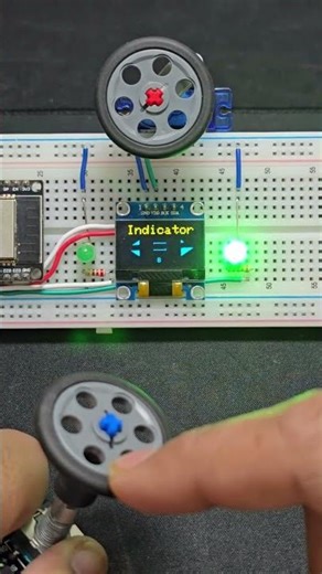 Servo Turn indicator simulator #arduino #mechatronics #diy #electronic #experiment #automobile #car