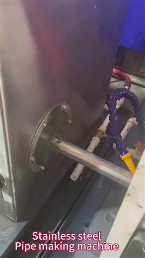 Fiber laser tube making machine