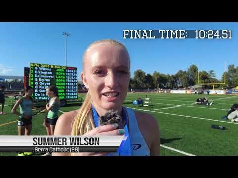 Summer Wilson: Division 3 Girls 3200 Meter Run Champion!