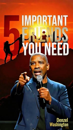 5 Important Friends You Need in Life | Denzel Washington #shorts #motivation