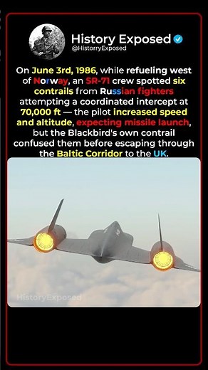 How an SR-71 Blackbird Left Russian Fighter Jets in The Dust ✈️👀