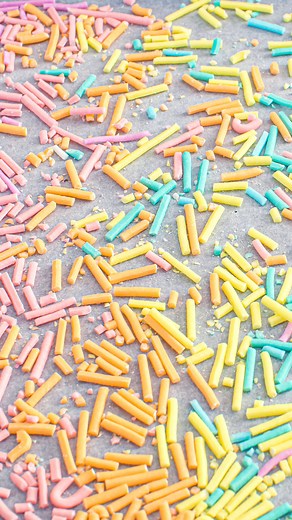Making your own sprinkles at home is so easy and the cool thing is that you can make them any shape or color you like! 🌈 Google 'Scran Line Sprinkles' for the recipe! N x | The Scran Line
