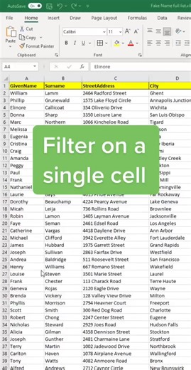 75K views · 358 reactions | Filter based on the cell value in Excel #tips #Excel #shortcuts #dataanalytics | Excel Formulas Unleashed | Facebook